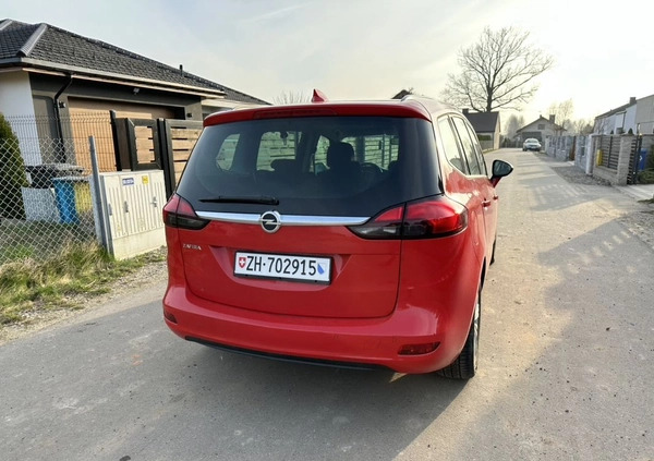 Opel Zafira cena 53800 przebieg: 66400, rok produkcji 2017 z Siedlce małe 704